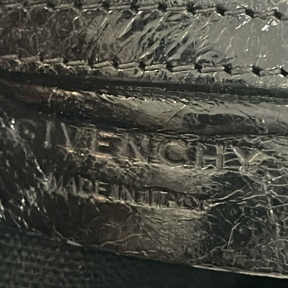 Givenchy Pandora black mini crossbody bag logo adjustable strap webbing w Flaws - Picture 5 of 17